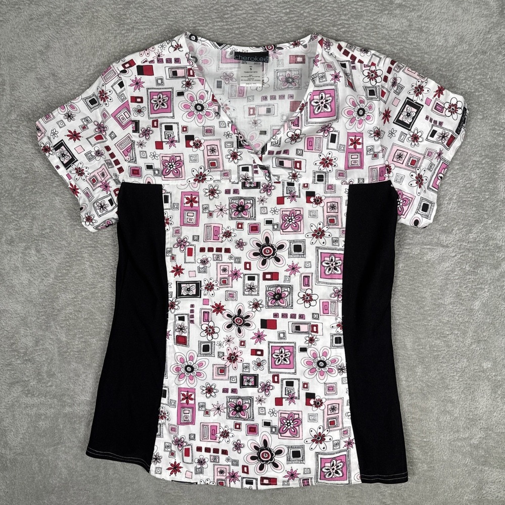 Cherokee Authentic Scrub Workwear Black‎ Long Sleeves Women's Small NWOT
